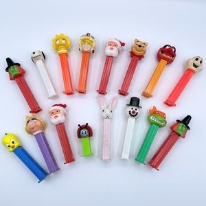 Vintage Pez Lot Muppets Tweetie Ghost Witch Santa Skywalker Ninja Snoopy Witch